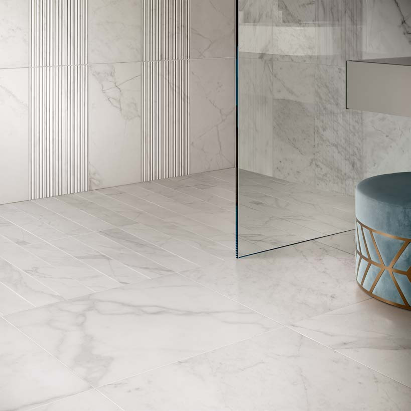 beatrix様用　23-24モデル　Mサイズ　ホワイト Velvet White Matte Porcelain 24x24 - Tiles Direct Store