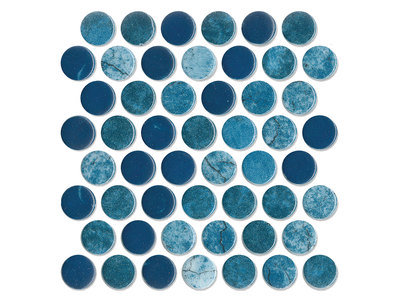 Artista Dali Glass Penny Round - Tiles Direct Store
