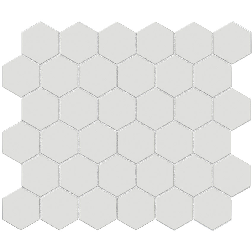 Soho Vintage Grey Matte Glazed Porcelain Hexagon Mosaic 2