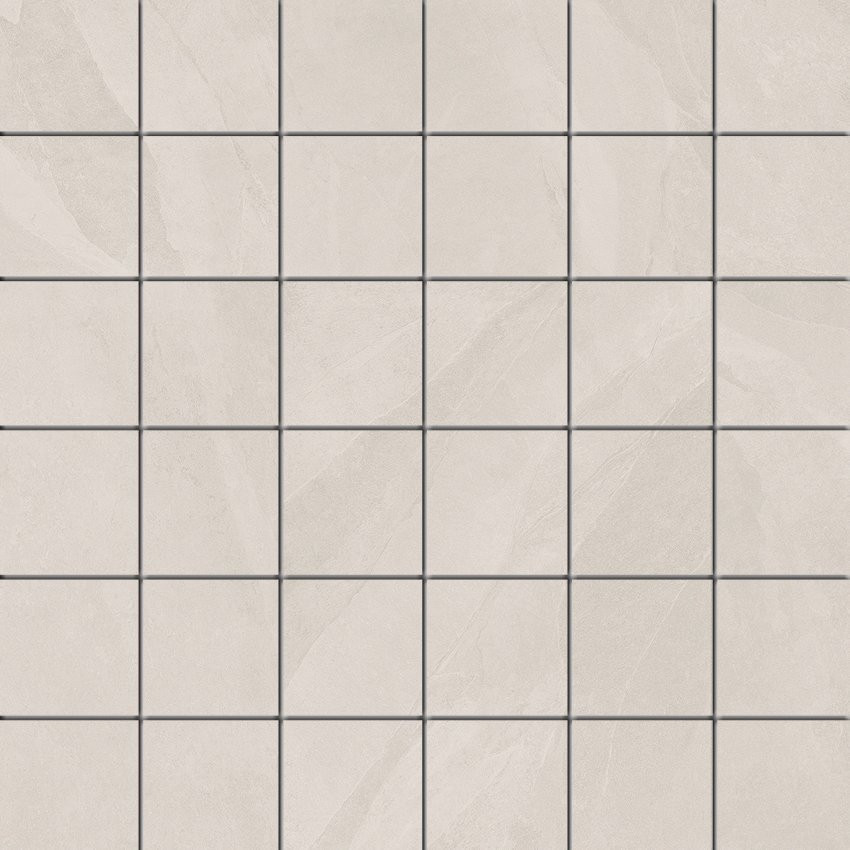 新品未使用SISANDI MIES BRAZILIAN whiteサイズ2 Brazilian Slate Oxford White Matte Mosaic 2x2 - Tiles Direct Store