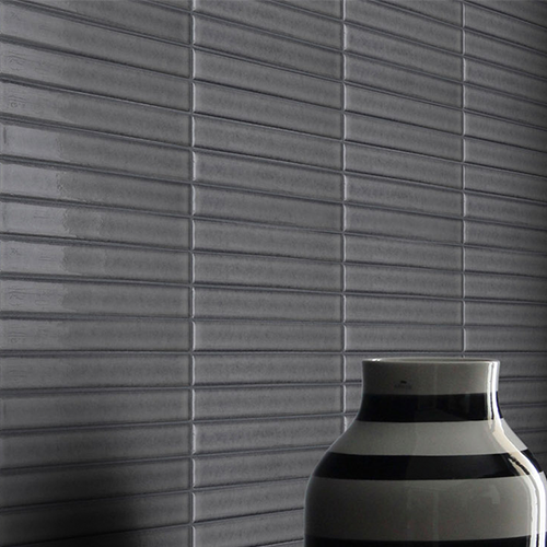 Stick Liquorice Glossy Mosaic Sheet 11.4X12 - Tiles Direct Store