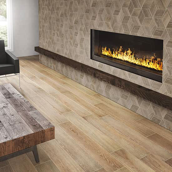 Emerson Wood Butter Pecan Matte Porcelain 8x48 Tiles Direct Store