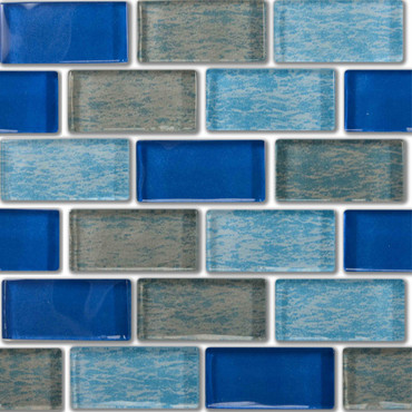 Southern Isles Mix 1 Glass 1x2 Mosaic 12x12 (SIS-1201)