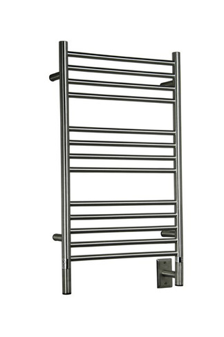 Jeeves Collection - Model C Straight - Brushed - Heated Towel Rack 20.5" x 36"