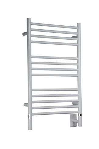 Jeeves Collection - Model C Straight - White - Heated Towel Rack 20.5" x 36"