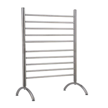 Solo 33 Freestanding Brushed Heated Towel Warmer