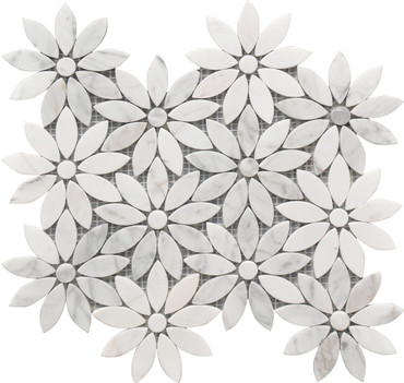 Daisy Flower Marble Mosaic 10x12 (USTMMFLO004)
