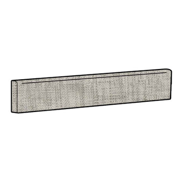 Tektile Crosshatch Gray 3x24 Bullnose (NTEKCROGRA3X24BN)