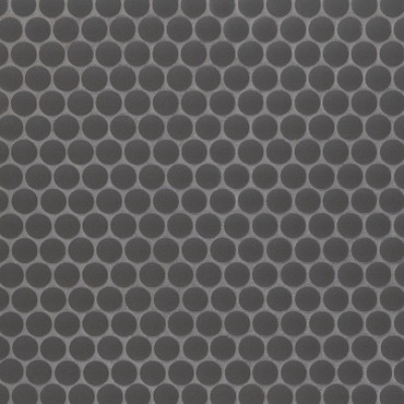 Penny Round Nero Matte Mosaic (SMOT-PT-PENRD-NEROM)