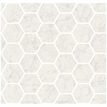 Marmorea Bianco Gioia Polished 2" Hexagon Mosaic (FIBGH)