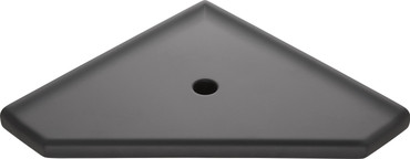 Geo Retrofit Graphite Matte Corner Shelf 10" (MBA185086)