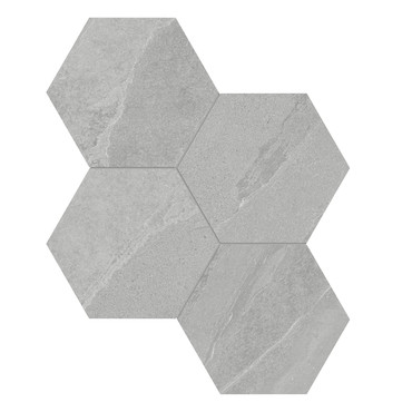 Nord Lithium Matte Porcelain 6 in. Hex Mosaic (4501-0387-0)