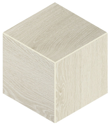 Emerson Wood Ash White Matte Porcelain 3D Cube 12x12 (DALEP063DCUBEMS1)