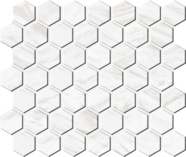 Perpetuo Timeless White Matte Hex Mosaic 1.5 (DALPT2015HEXMS1P2)