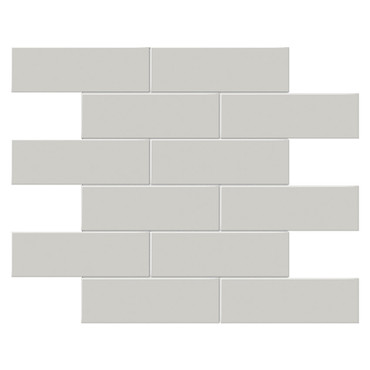 Soho Halo Grey Matte Brick Porcelain Mosaic 2x6 (ATO4501-0506-0)