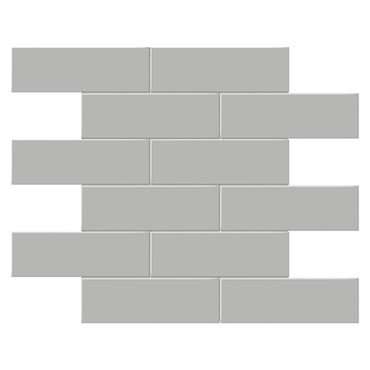 Soho Loft Grey Glossy Brick Porcelain Mosaic 2x6 (ATO4501-0498-0)