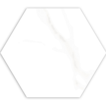 Concert White Matte Porcelain Hexagon 6x7 - Tiles Direct Store