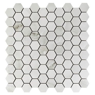 Marble Ridge Dusky Onyx Matte 1.25X1.25 Hexagon Mosaic