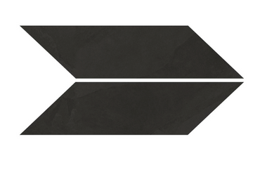 Brazilian Slate Rail Black Matte Chevron 4.72x21