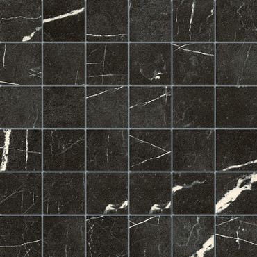 Marmorea Nero Marquinia Matte 2X2 Mosaic
