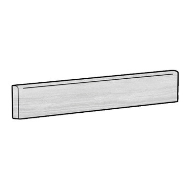 Silky Grey Matte 3X24 Bullnose (915L13)