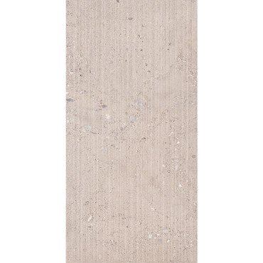 Shellstone Grey Matte Decor Natural Rectified 24x48