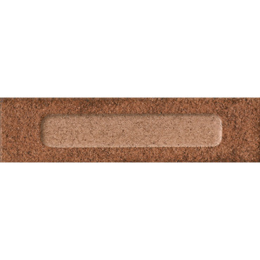 Miniature Fornace Rosso Formella 2.5X9.5 Matt