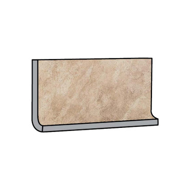 Continental Slate - Egyptian Beige 6x12 Cove Base