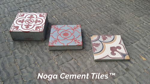 Blast from the past, hand-made cement tiles by Noga