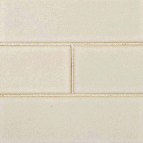 Highland Park Antique White Glazed Handcrafted 4x12 - Tiles Direct