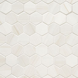 Eden Dolomite Matte Hexagon Mosaic 2x2 (BOX OF 8 PCS) - Tiles