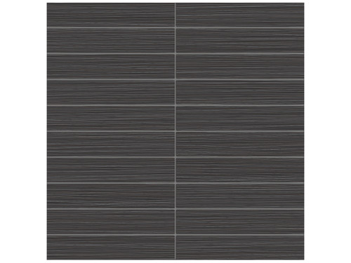 Zera Annex Carbon Stacked Porcelain Mosaics 1x6