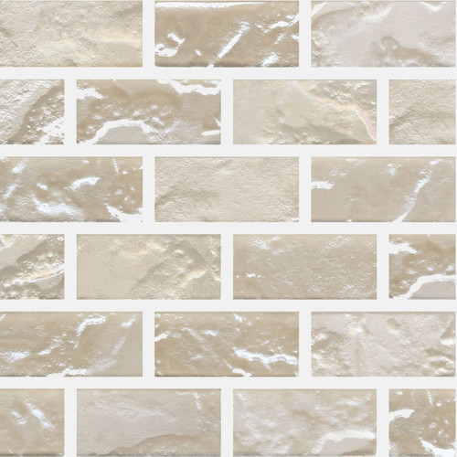 Odyssey Rhodes 1x2 Glass Brick Mosaic 12x12 (OD-145)