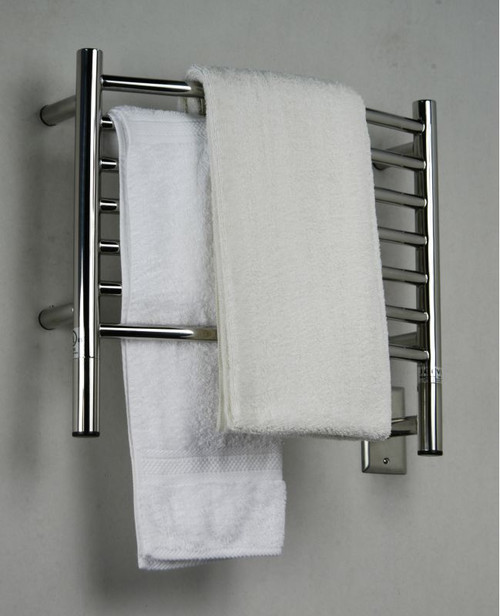 Jeeves H Curved Oil Rubbed Bronze Heated Towel Rack 21.25 x 18.75