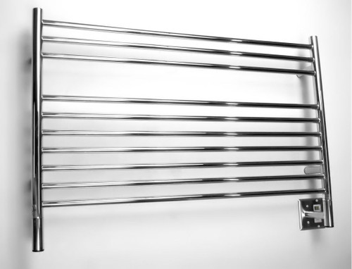 Jeeves Collection - Model L Straight - Polished - Heated Towel Rack 39.5" x 27"