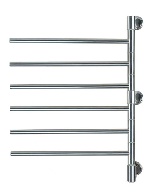 Swivel Collection - Model Jack D006 - Brushed - Heated Towel Rack 21" x 29"