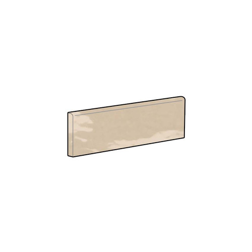 Artigiano - Tremiti Sand 6" Side Ceramic Bullnose 3" x 6"