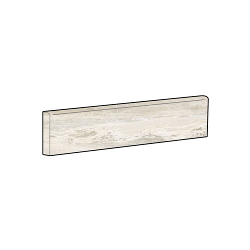Breccia White Matte Bullnose 3x12 (12 pcs)