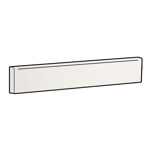 Design Positive Blanc Brilliant Wall Bullnose 2.5 x 20