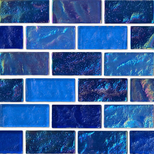 Aurora Borealis Crystal 2x2 Glass Mosaic 12x12 (AB-2210)