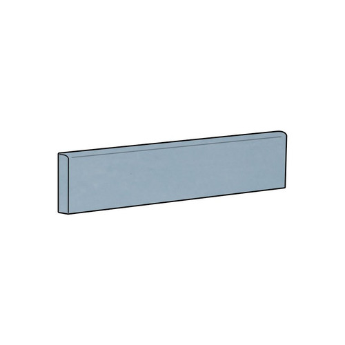 Maritime Folly Blue Matte Bullnose 1x6