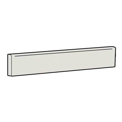 Minimum White Polished Bullnose 4x24