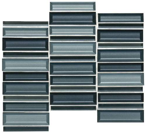 Cascading Waters Cerulean Swell Glass Random Straight Stacked Mosaic (CW4514MS1P)