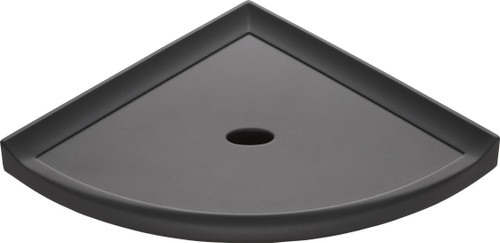 Metro Lugged Graphite Matte Corner Shelf 8" (MBA114086)