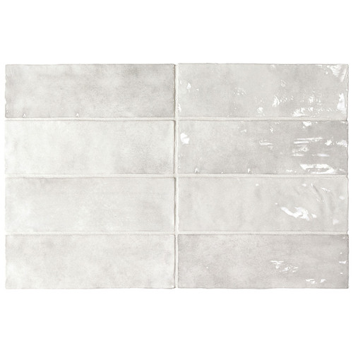 La Riviera Gris Nuage Glossy Ceramic 2.5x8