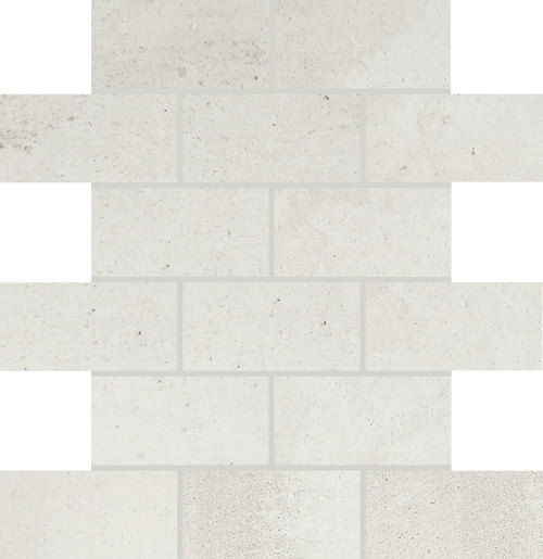 Modern Hearth White Ash Matte Brick Mosaic 2x4 (DALMH0424BJMS1P2)