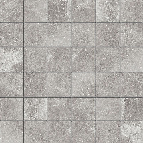 Rustic Stone Grey Matte Porcelain Dot Mosaic 2x2 (1102149)