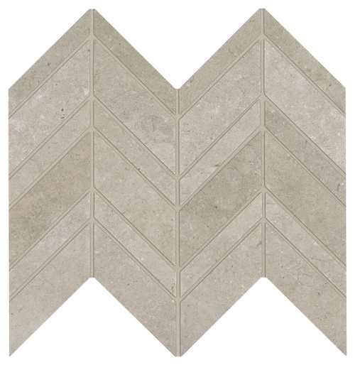 Modern Formation Headland Fog Matte Chevron Mosaic 12x13