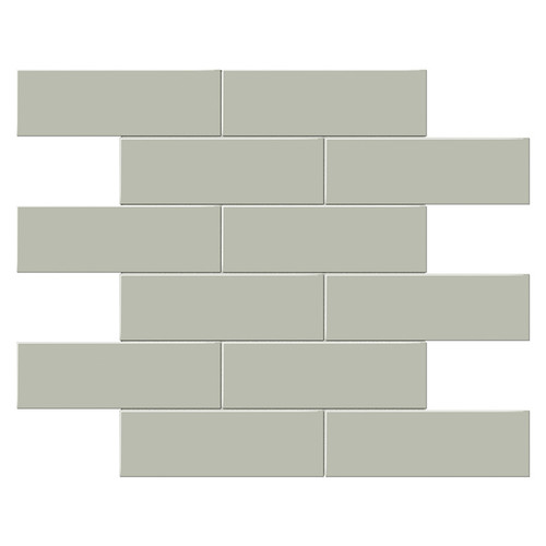 Soho Soft Sage Matte Brick Porcelain Mosaic 2x6 (ATO4501-0510-0)