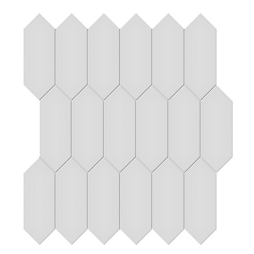 Soho Gallery Grey Matte Glazed Porcelain Picket Mosaic 2x5 (ATO4501-0489-0)